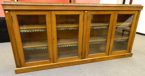 Large Victorian Oak Bookcase