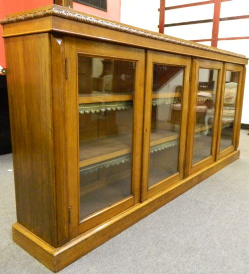 fig 1. large victorian oak bookcase