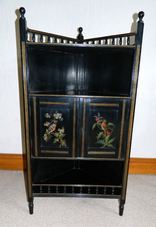 Aesthetic Ebonised Corner Cabinet