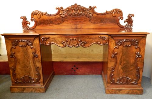 William 1v Mahogany Pedestal Sideboard