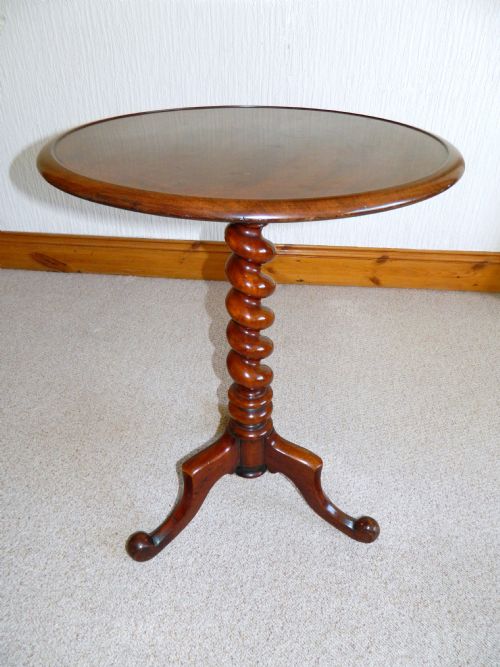 Mahogany Tripod Wine Table