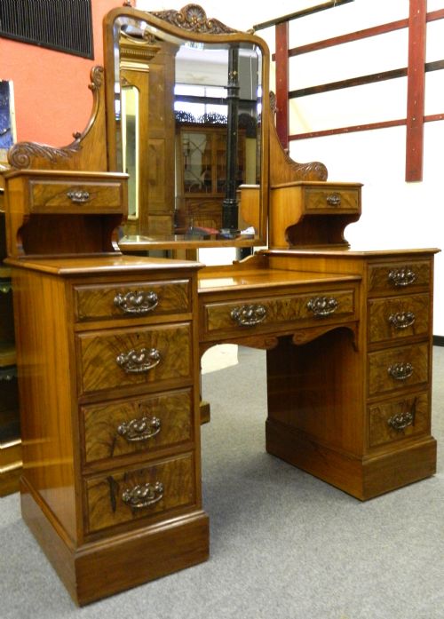 fig 1. large walnut bedroom suite