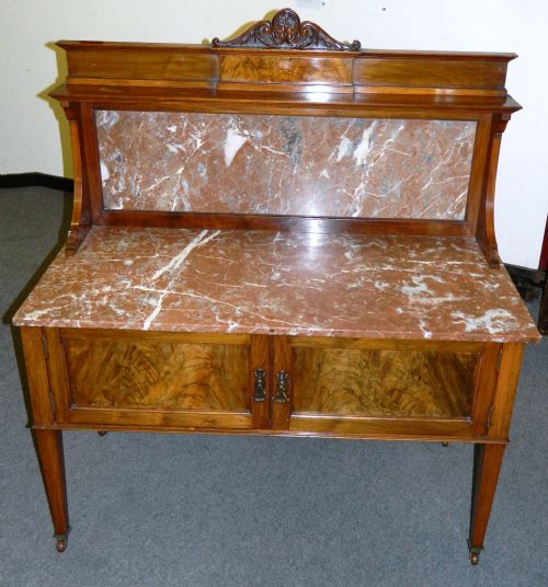 fig 2. large walnut bedroom suite