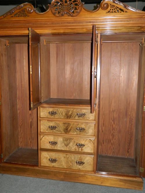 fig 3. large walnut bedroom suite