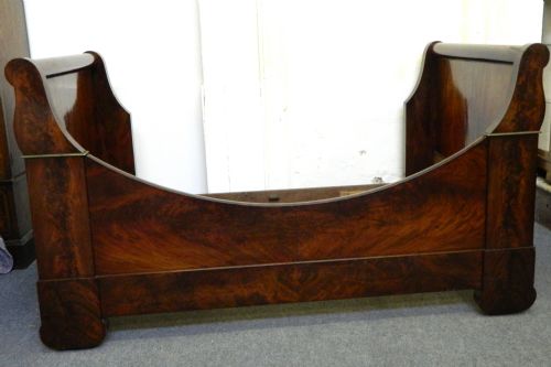 Mahogany French Empire Bed