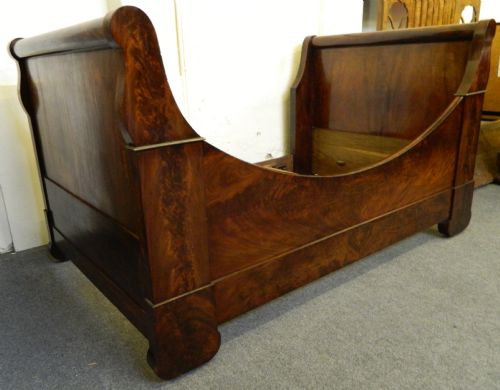fig 1. mahogany french empire bed