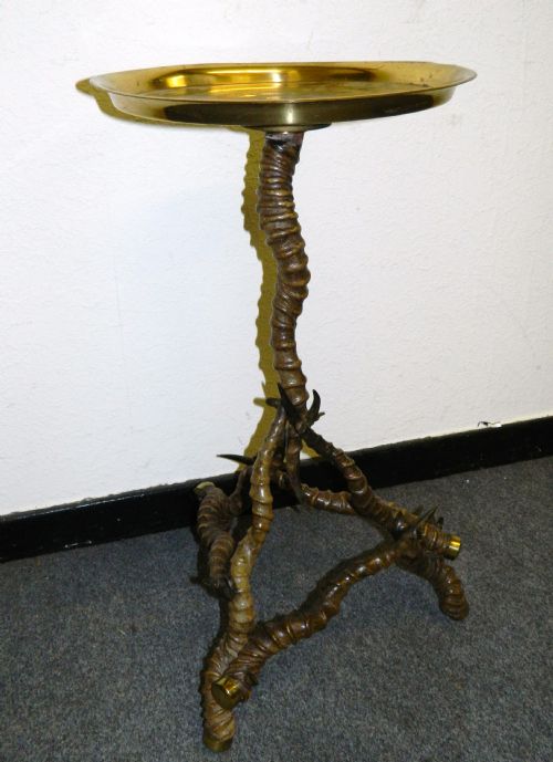 Unusual Antelope Horn Table