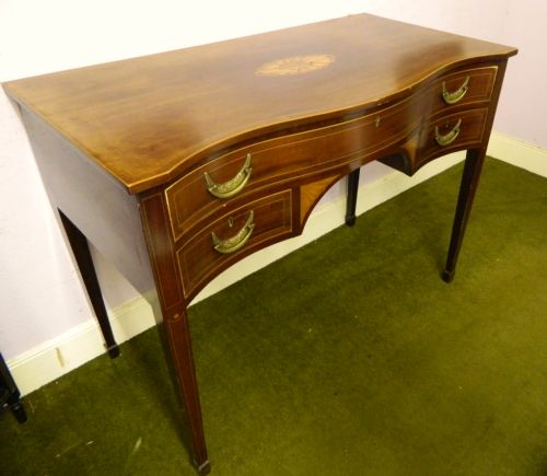 fig 1. inlaid mahogany serving table