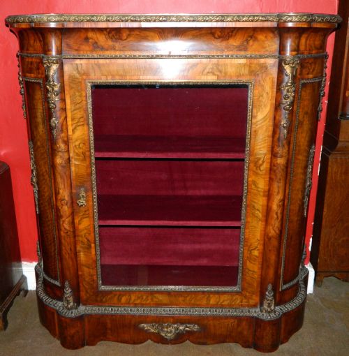 Exceptional Walnut Pedestal Cabinet