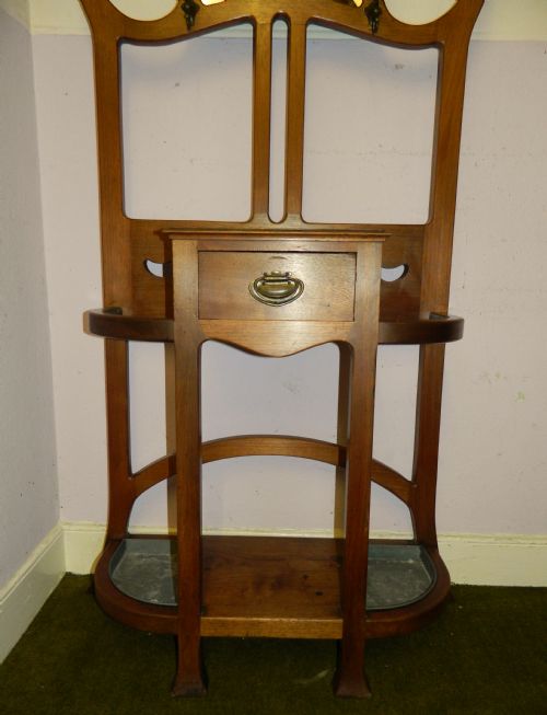 fig 1. scottish arts & crafts hall stand
