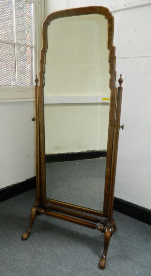 Mahogany Cheval Mirror