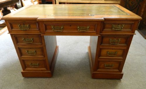 Walnut Pedestal Desk