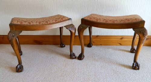 Pair of Mahogany Stools