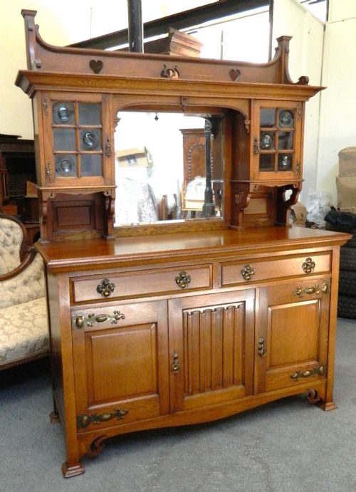 Arts & Crafts Oak Sideboard