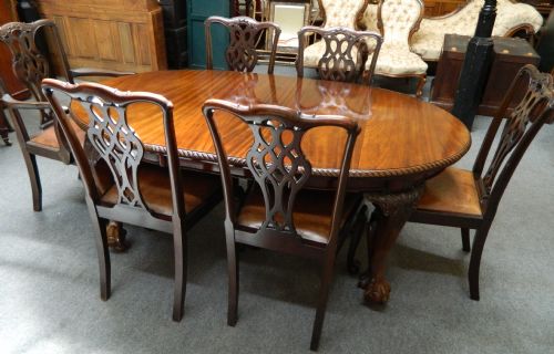 fig 1. mahogany dining suite