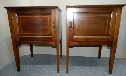 Pair of Mahogany Bedside Cabinets