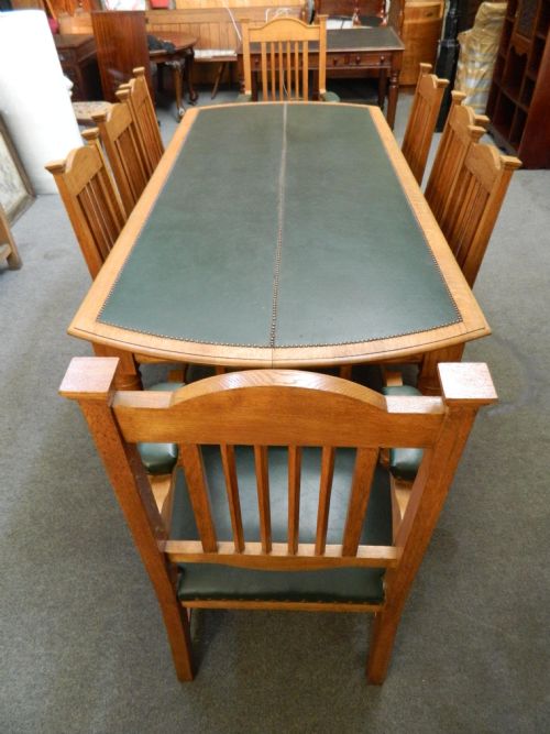 fig 1. oak boardroom table and chairs