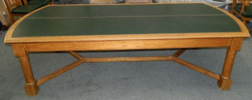 fig 2. oak boardroom table and chairs