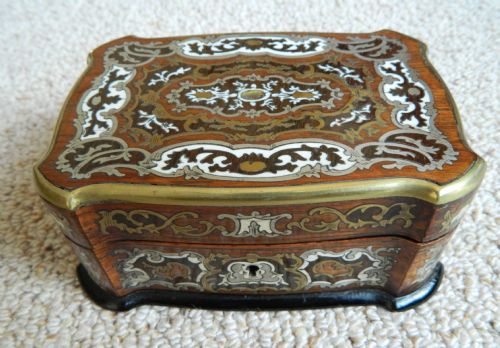 Exquisite Inlaid Rosewood Jewellery Box
