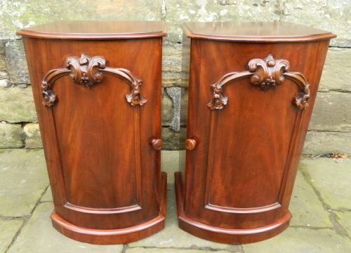 Pair of Victorian Mahogany Bedside Cabinets