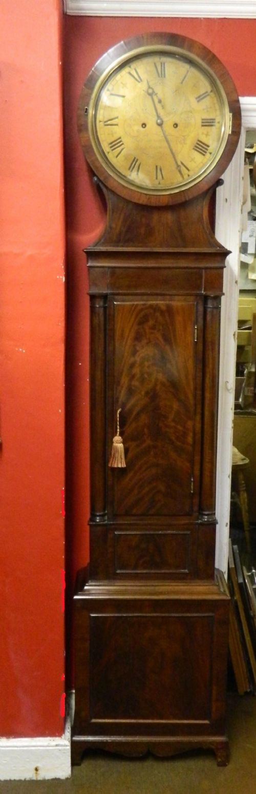 Scottish Drumhead 8 Day Grandfather Clock