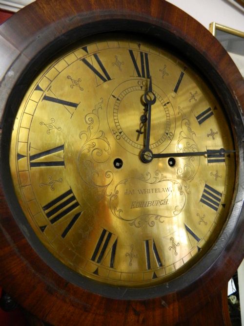 fig 1. scottish drumhead 8 day grandfather clock