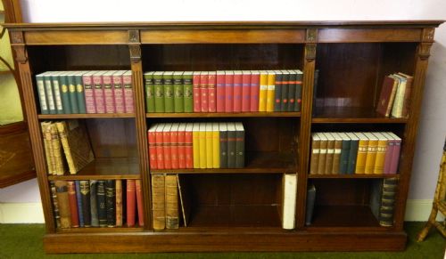 Mahogany Open Bookcase
