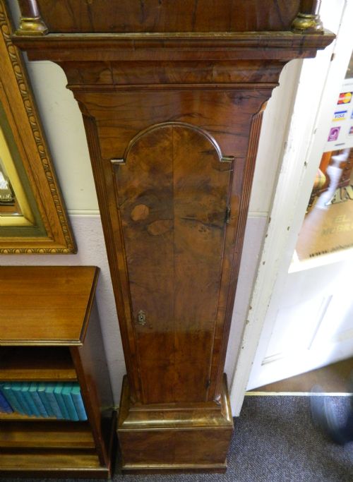 fig 2. walnut 8 day rocking ship grandfather clock