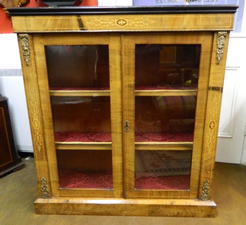 Inlaid Walnut Pier Cabinet