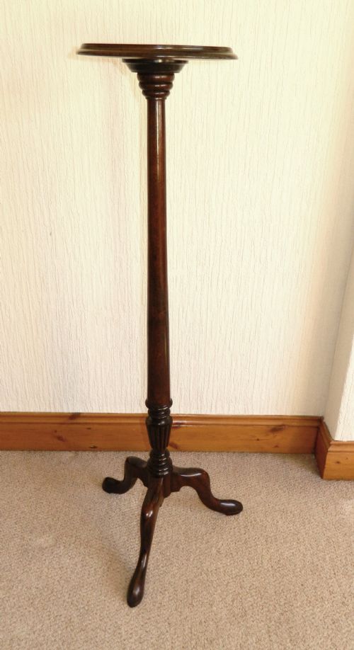 Mahogany Torchere
