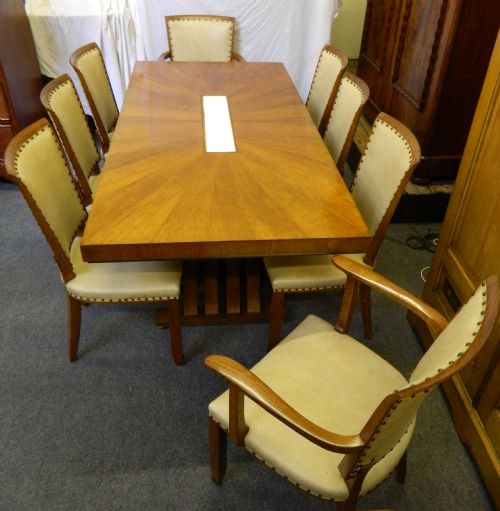 Art Deco Illuminated Dining Suite