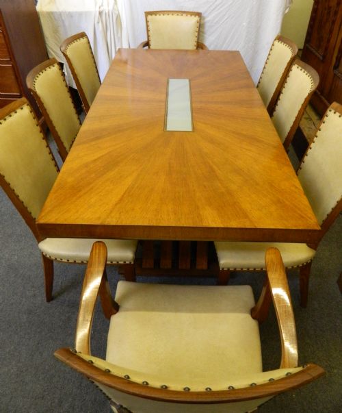 fig 1. art deco illuminated dining suite