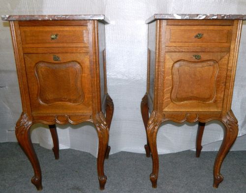 Pair of Oak Bedside Cabinets