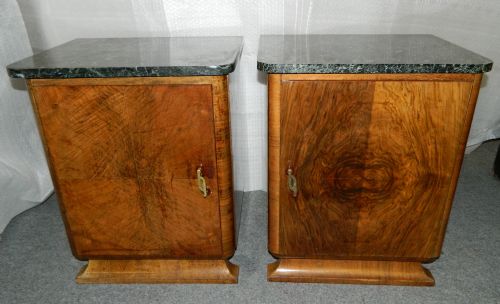 Pair of Art Deco Bedside Cabinets