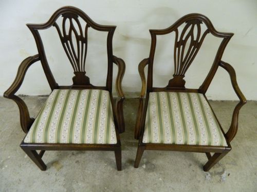 fig 2. set of 12 chippendale period dining chairs