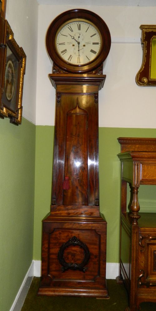 8 Day Scottish Drumhead Grandfather Clock