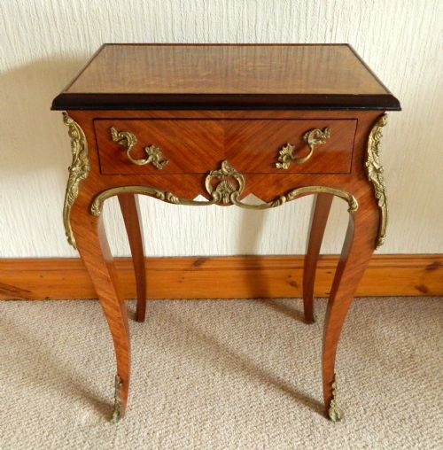 Inlaid Kingwood Side Table