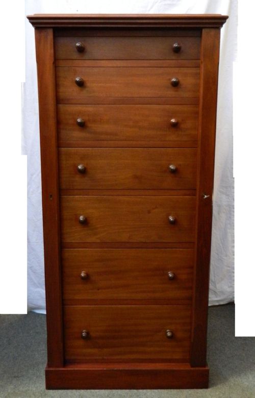 fig 1. mahogany wellington chest