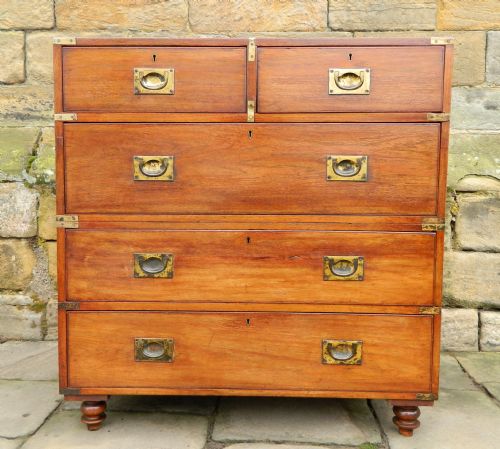 Teak Military Campaign Chest