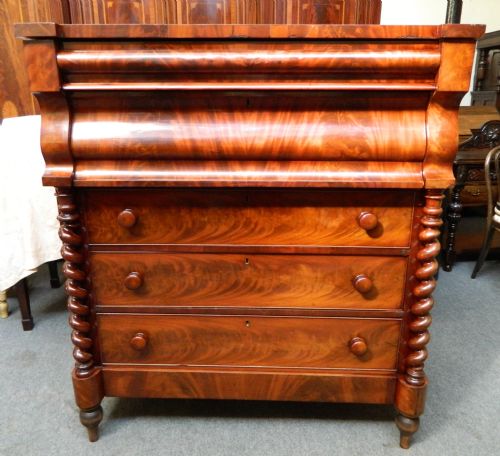 Large Mahogany Scotch Chest of Drawers