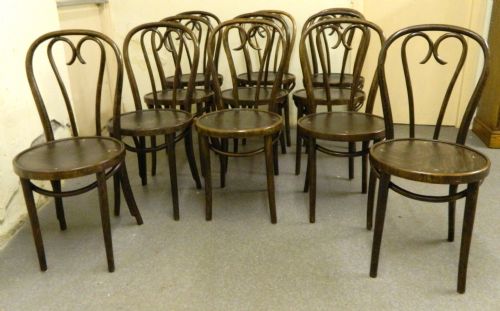 fig 1. set of 7 bentwood chairs