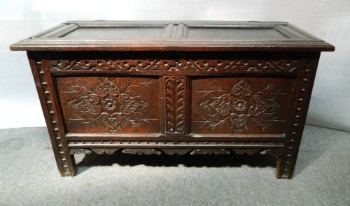 Carved Oak Coffer
