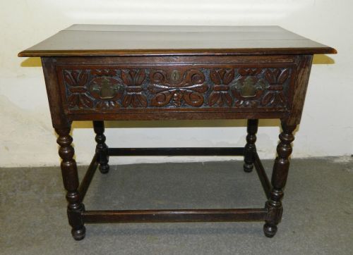 Carved Oak Table