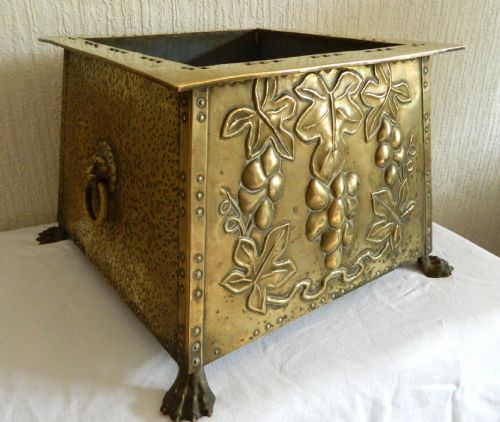 Arts & Crafts Brass Jardiniere