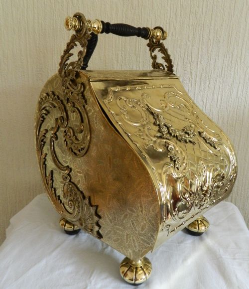 Brass Coal Bin