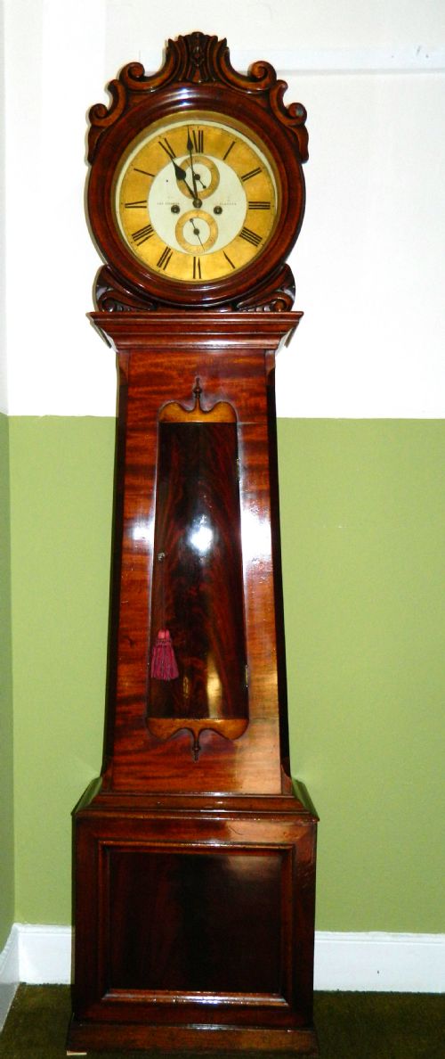 fig 1. scottish drumhead grandfather clock