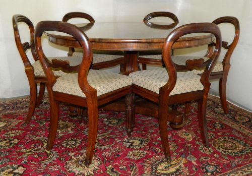fig 1. rosewood dining table & chairs