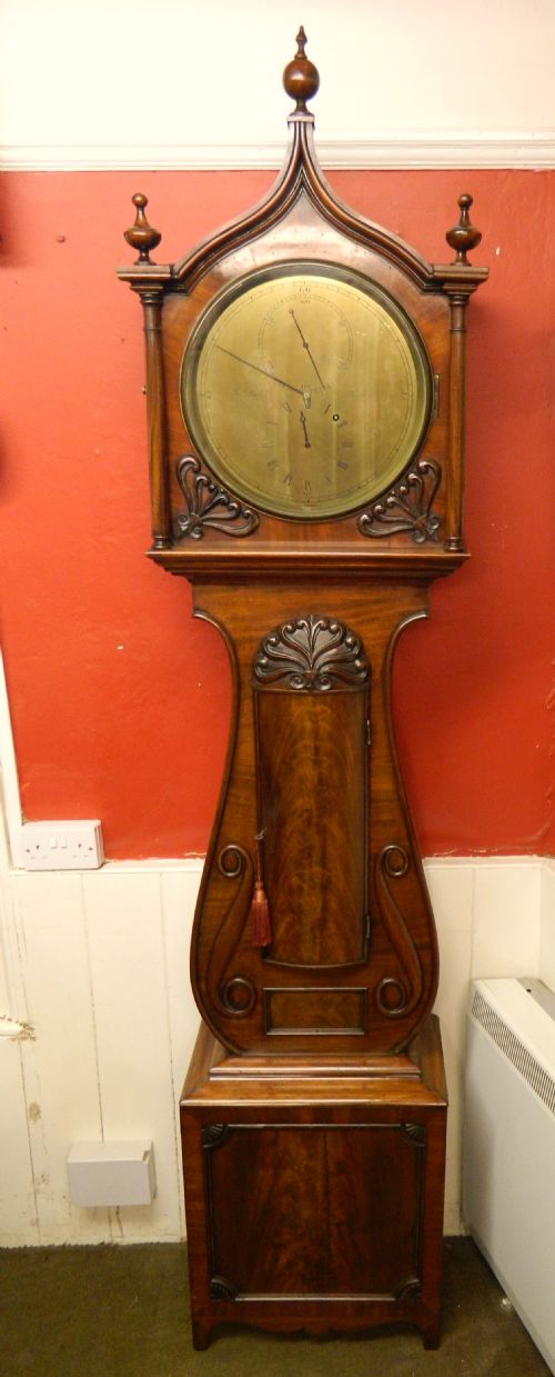 Scottish Mahogany Longcase Regulator Clock