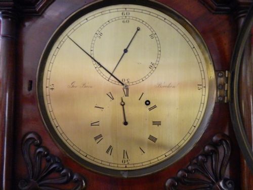 fig 1. scottish mahogany longcase regulator clock