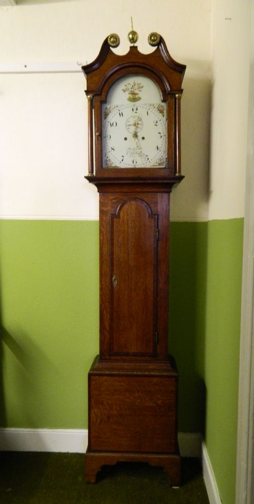 Oak 8 Day Longcase Grandfather Clock